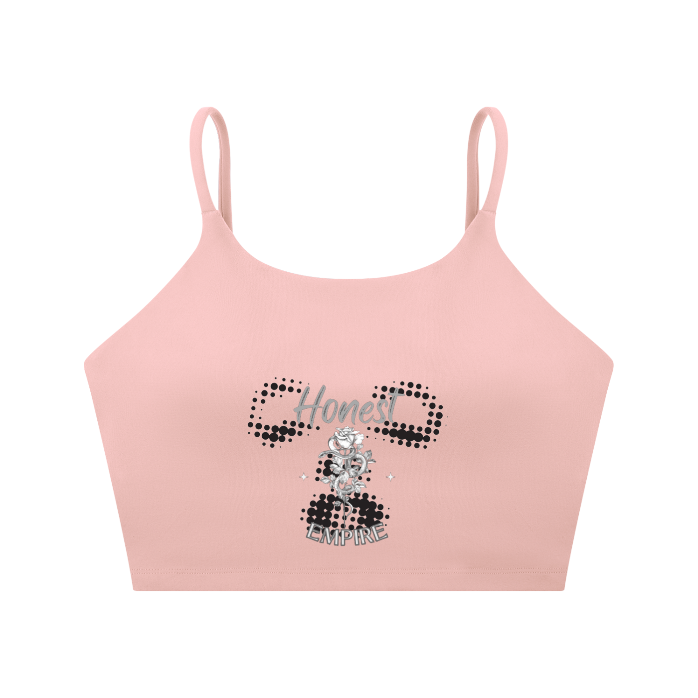 H.E. FACE Spaghetti Strap Yoga Sports Bra