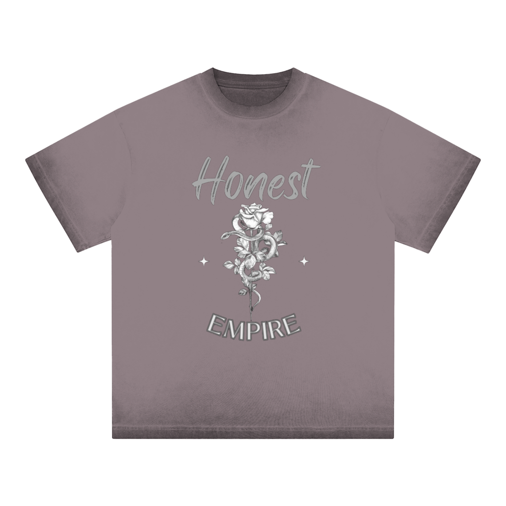 H.E. “WashYourHands” Reverse Dyed Loose Cotton T-Shirt