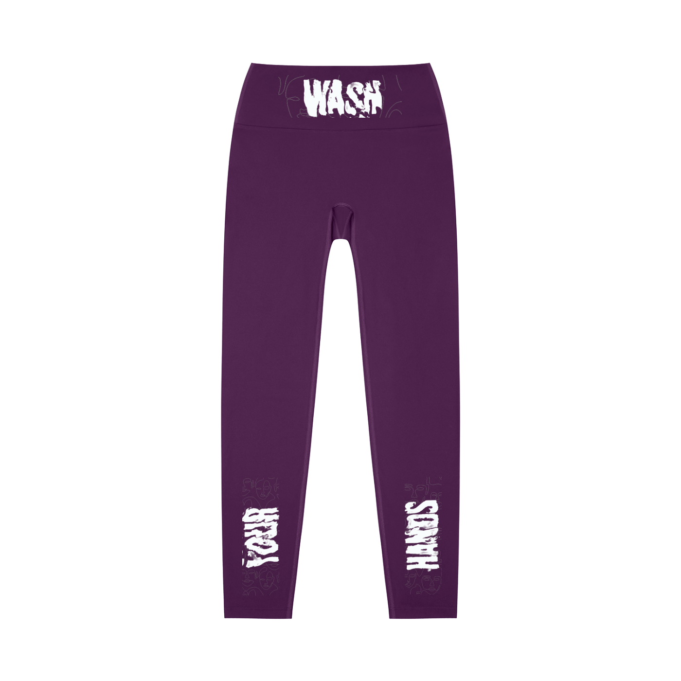 H.E. “WashYourHands” High-Waisted Yoga Leggings