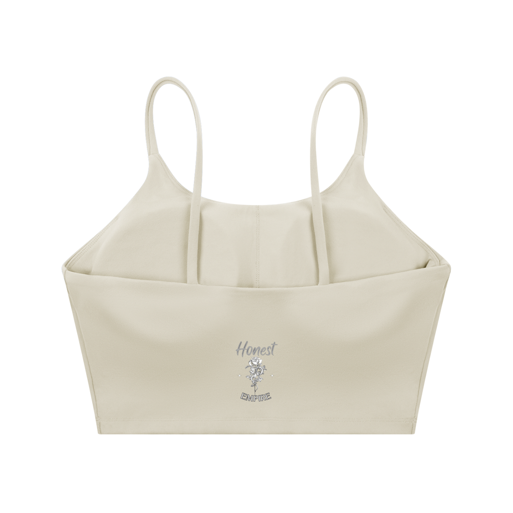H.E. FACE Spaghetti Strap Yoga Sports Bra