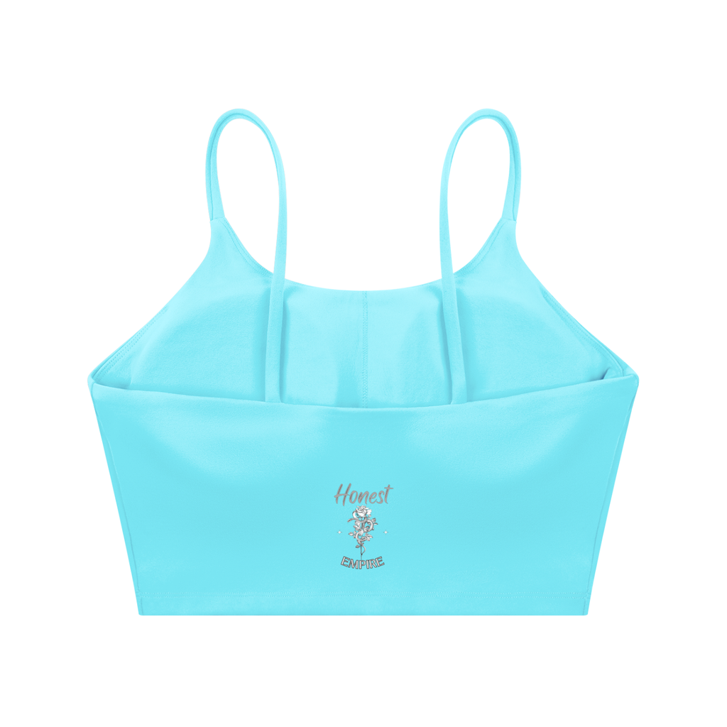 H.E. FACE Spaghetti Strap Yoga Sports Bra