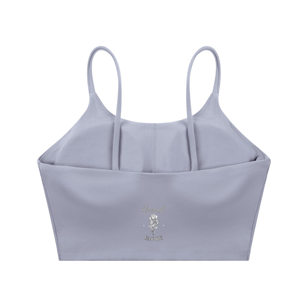 H.E. FACE Spaghetti Strap Yoga Sports Bra