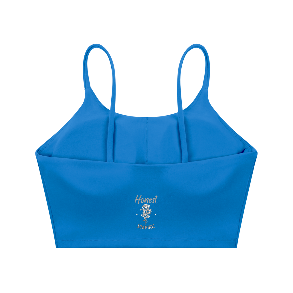 H.E. FACE Spaghetti Strap Yoga Sports Bra