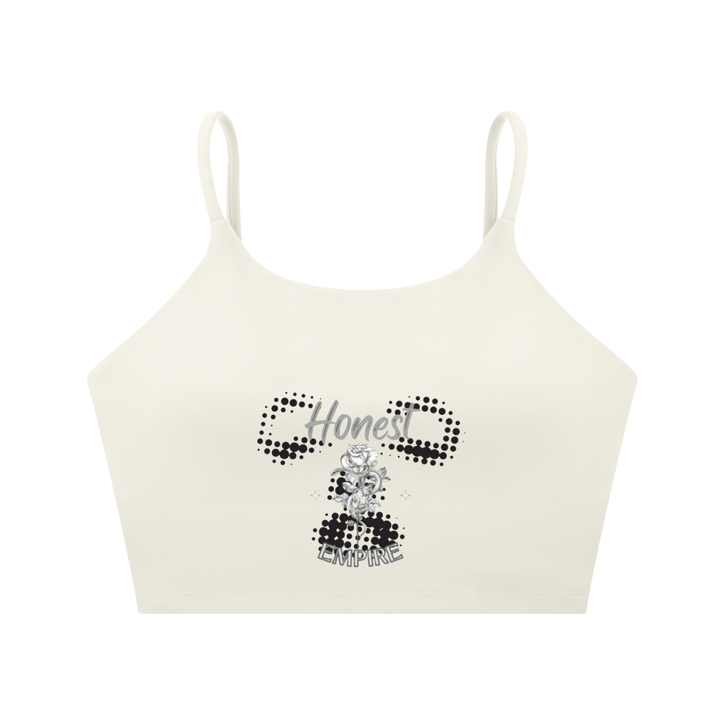 H.E. FACE Spaghetti Strap Yoga Sports Bra