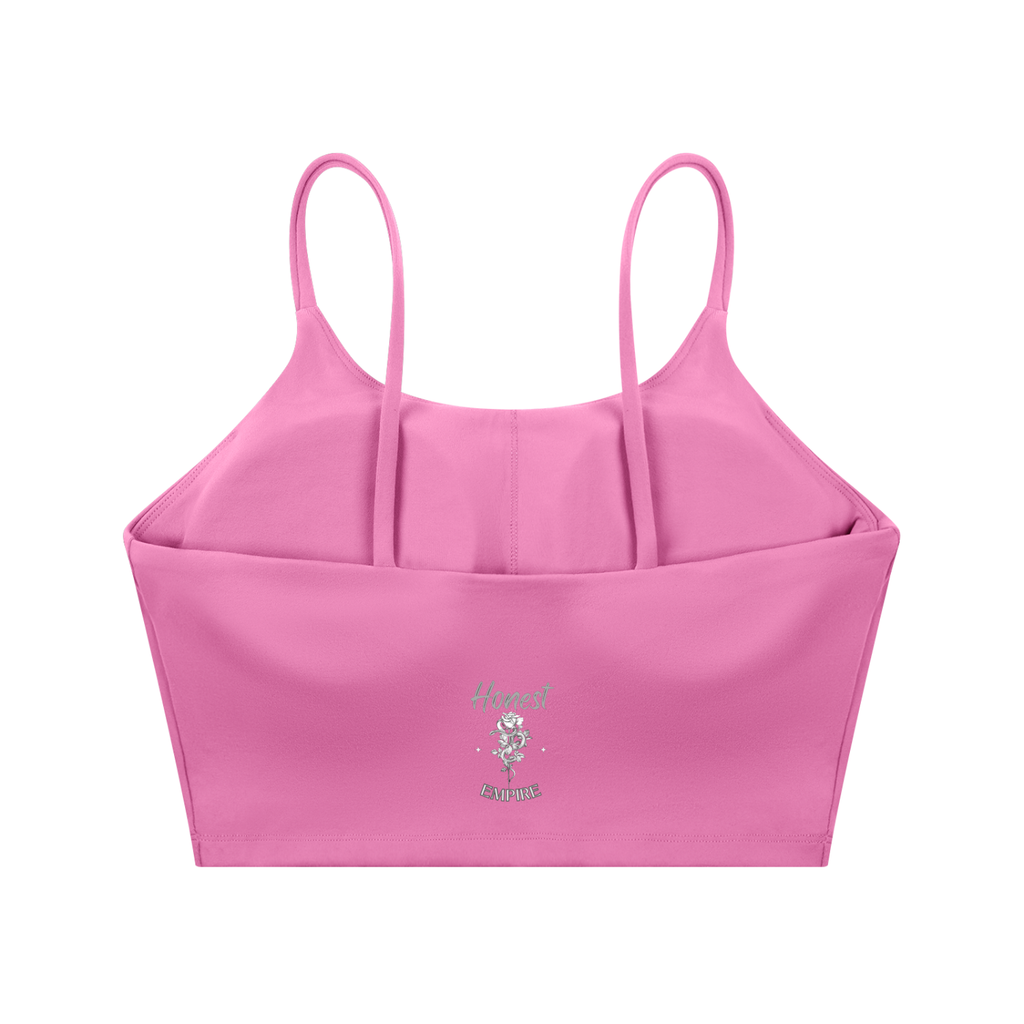 H.E. FACE Spaghetti Strap Yoga Sports Bra