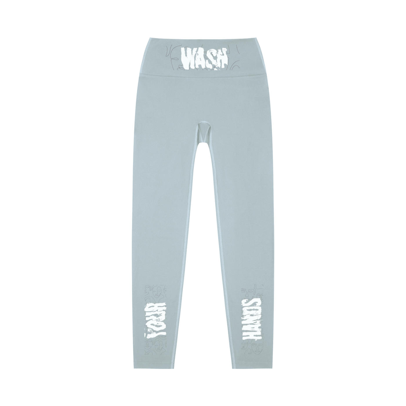 H.E. “WashYourHands” High-Waisted Yoga Leggings