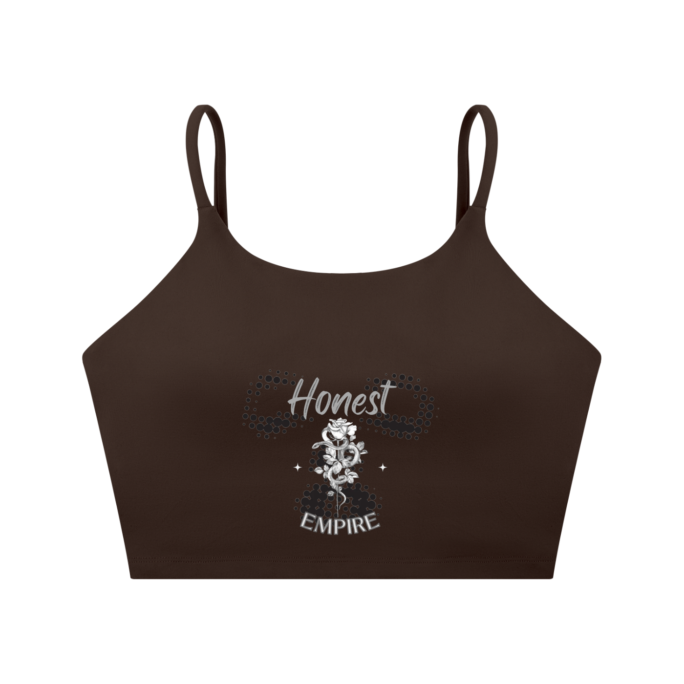 H.E. FACE Spaghetti Strap Yoga Sports Bra