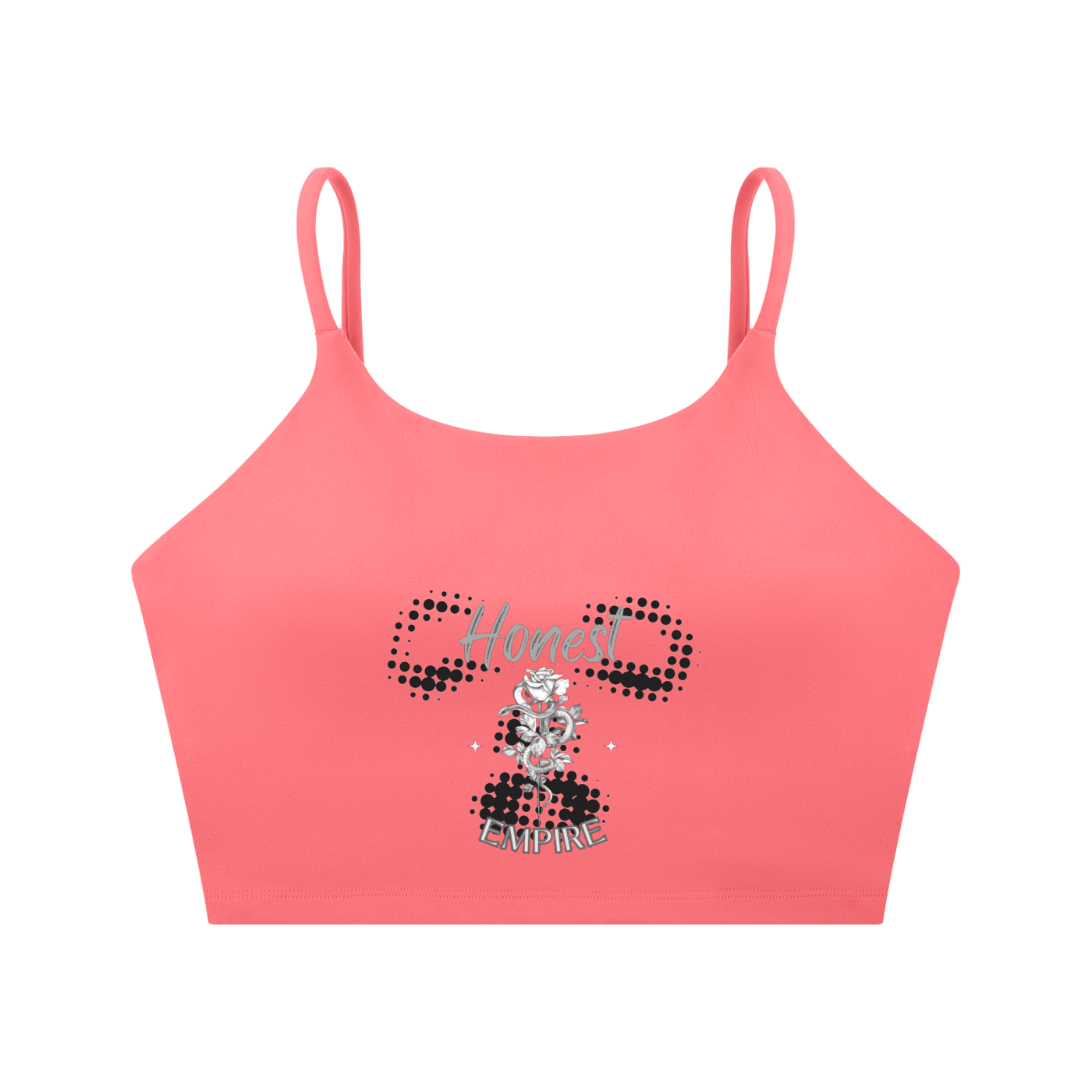 H.E. FACE Spaghetti Strap Yoga Sports Bra