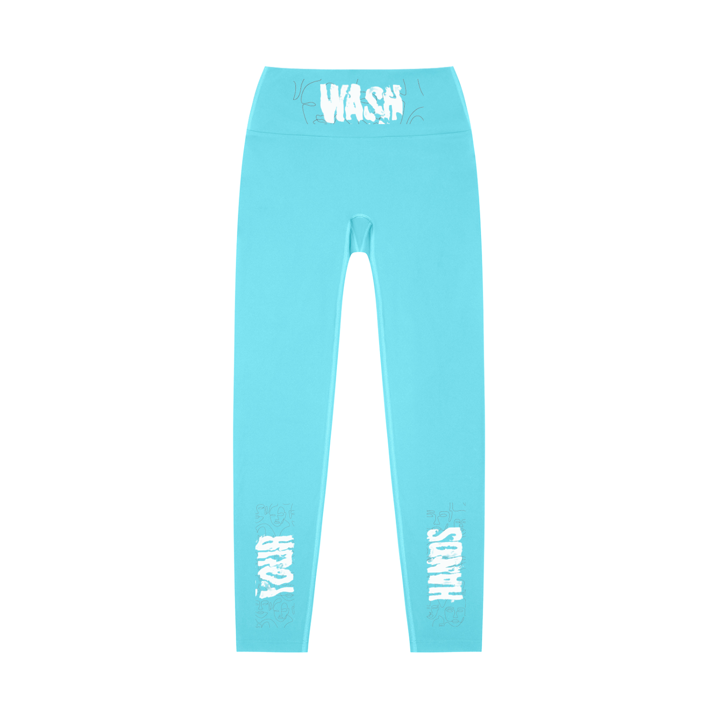 H.E. “WashYourHands” High-Waisted Yoga Leggings