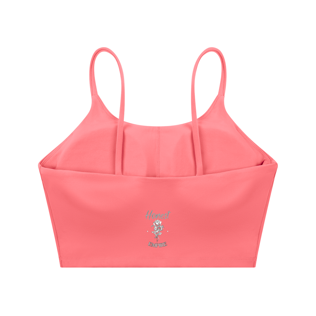 H.E. FACE Spaghetti Strap Yoga Sports Bra