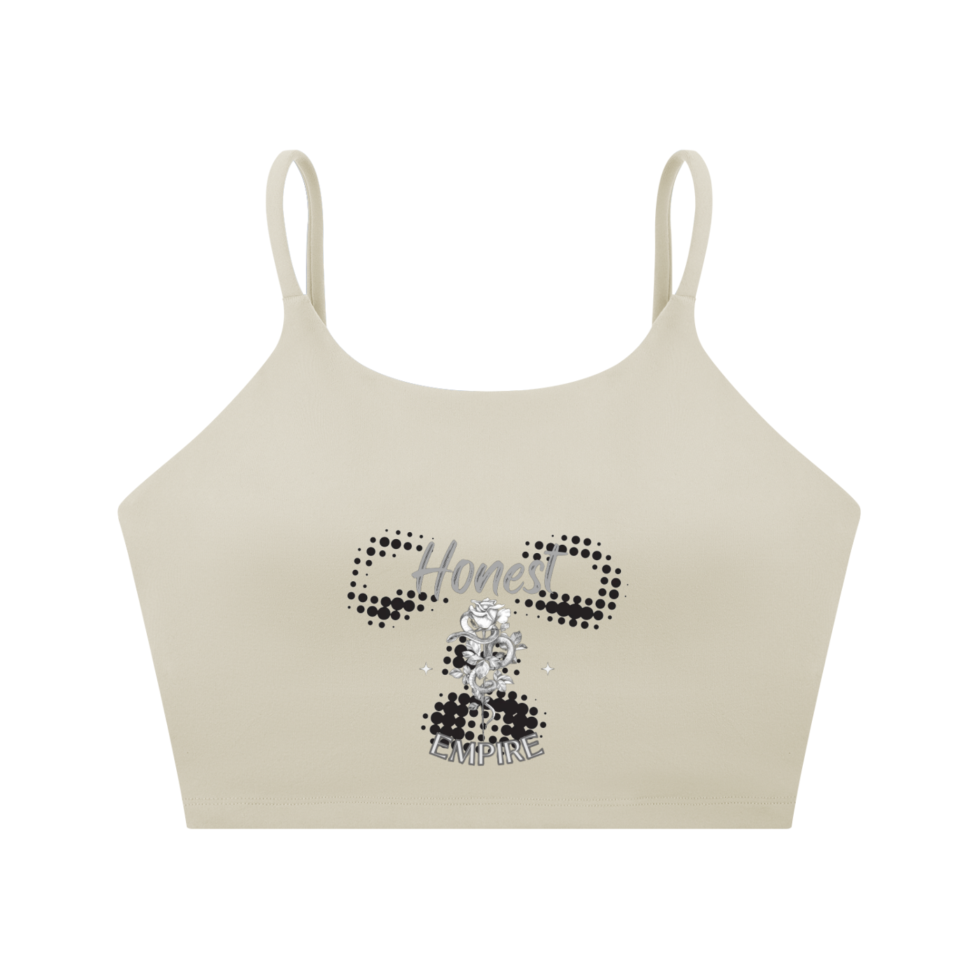 H.E. FACE Spaghetti Strap Yoga Sports Bra