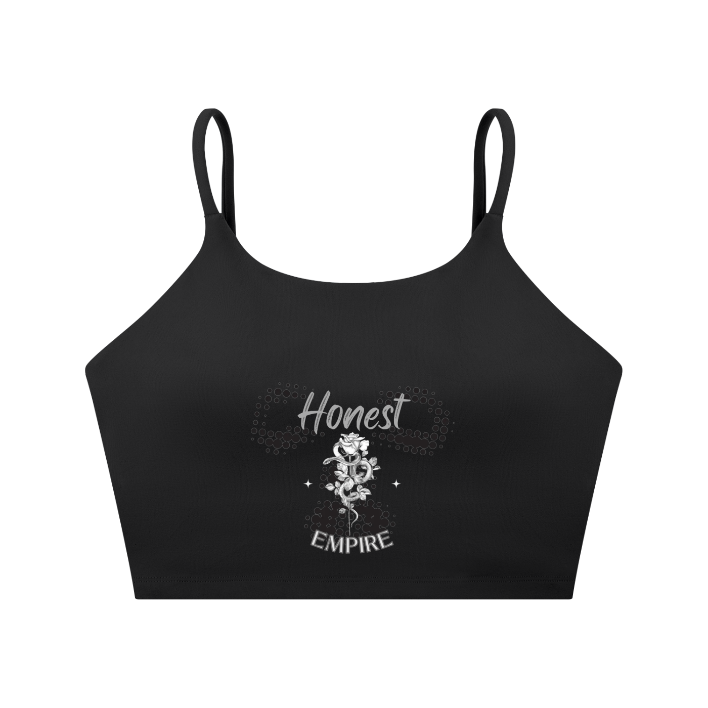 H.E. FACE Spaghetti Strap Yoga Sports Bra