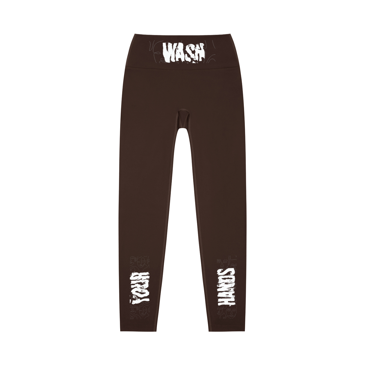 H.E. “WashYourHands” High-Waisted Yoga Leggings