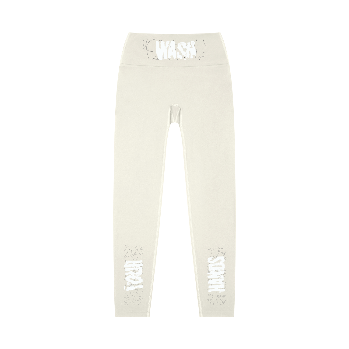 H.E. “WashYourHands” High-Waisted Yoga Leggings