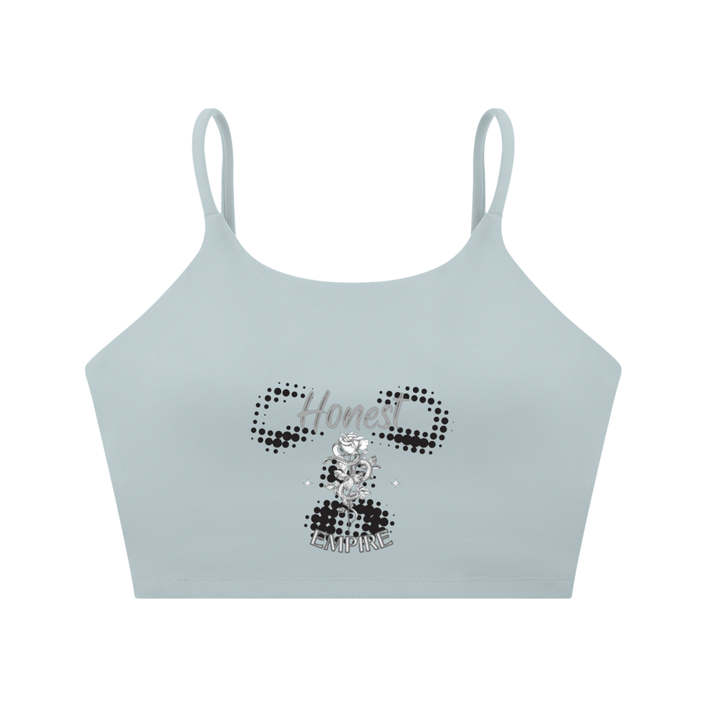 H.E. FACE Spaghetti Strap Yoga Sports Bra
