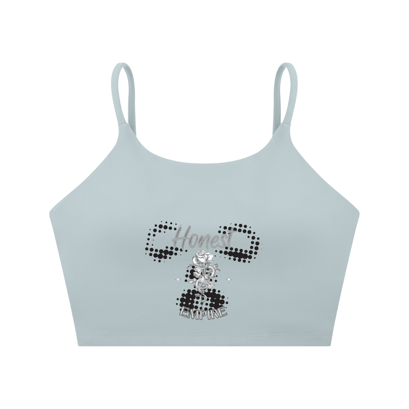 H.E. FACE Spaghetti Strap Yoga Sports Bra