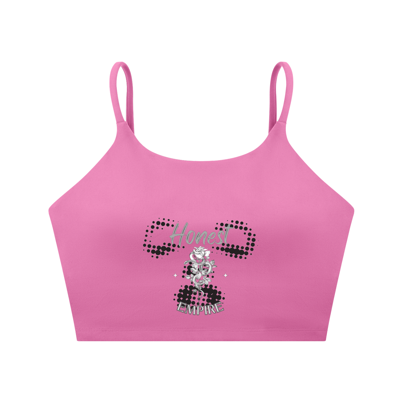H.E. FACE Spaghetti Strap Yoga Sports Bra