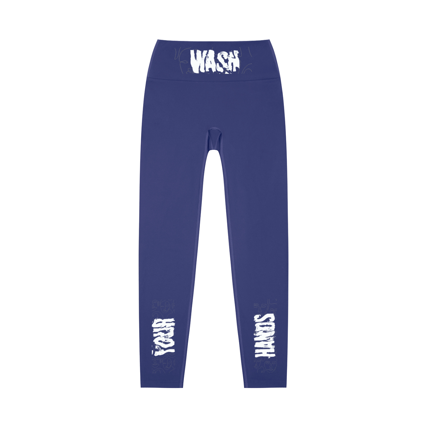 H.E. “WashYourHands” High-Waisted Yoga Leggings