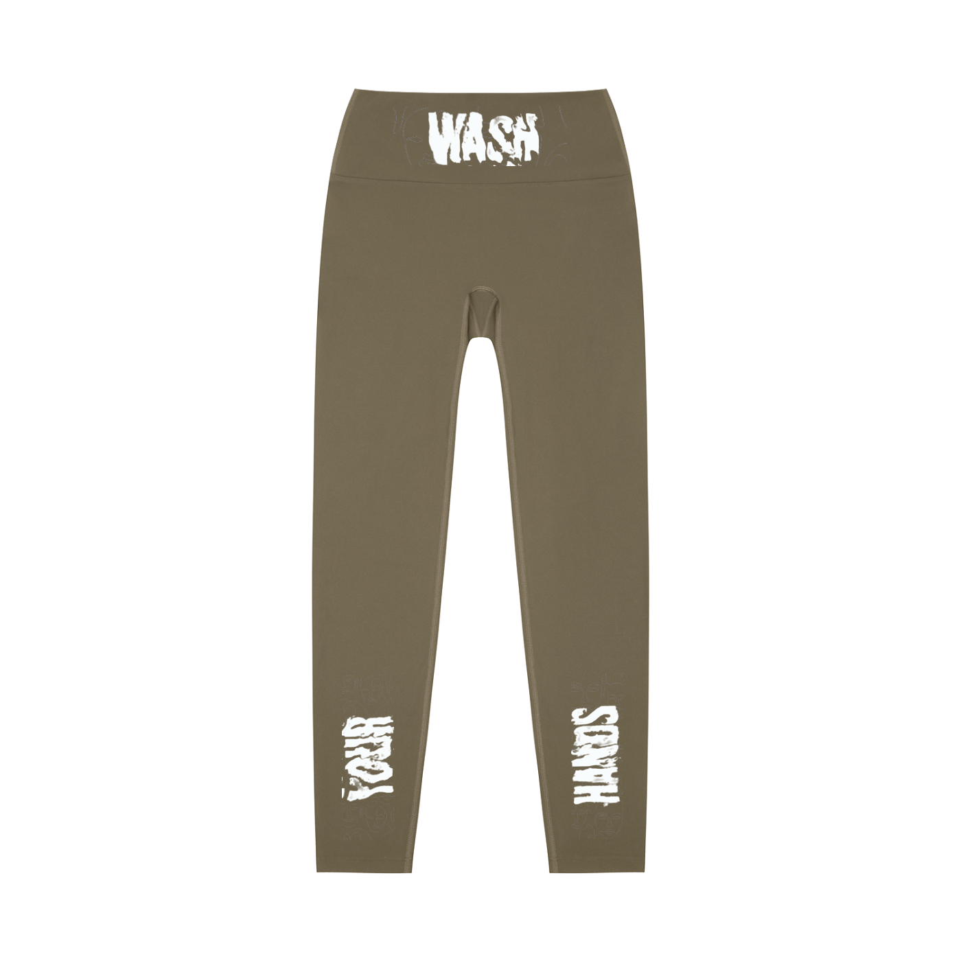 H.E. “WashYourHands” High-Waisted Yoga Leggings