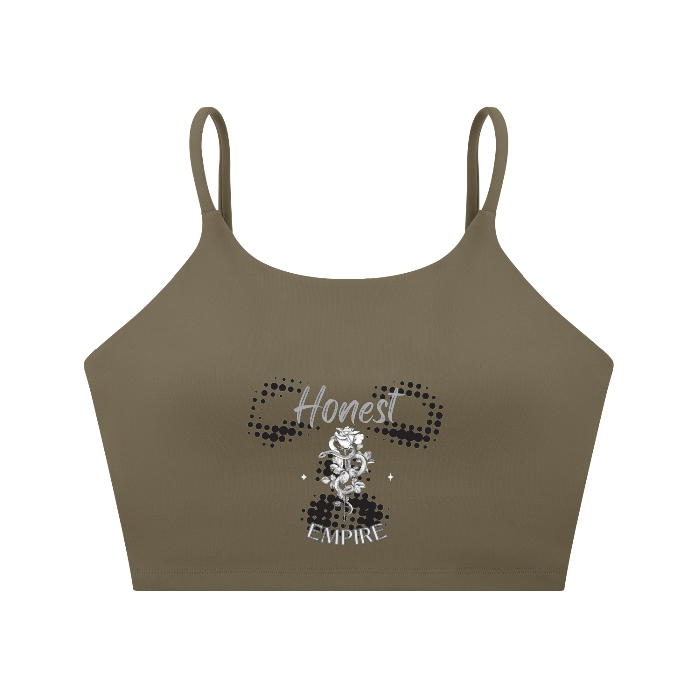 H.E. FACE Spaghetti Strap Yoga Sports Bra